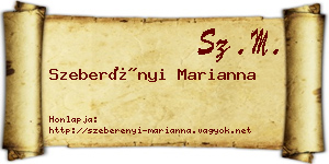 Szeberényi Marianna névjegykártya