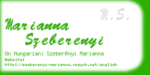 marianna szeberenyi business card